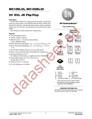 MC10EL35DR2G datasheet  